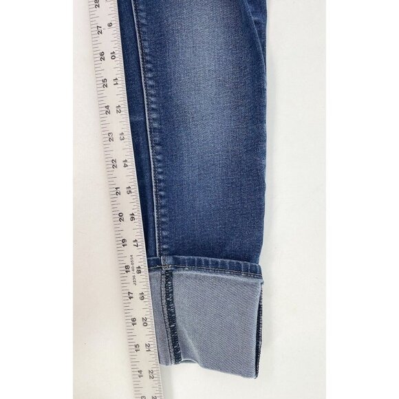 Hudson Jeans Girls 14 Skinny Medium Wash  Blue Denim Cuffed Size 14 - Picture 8 of 8